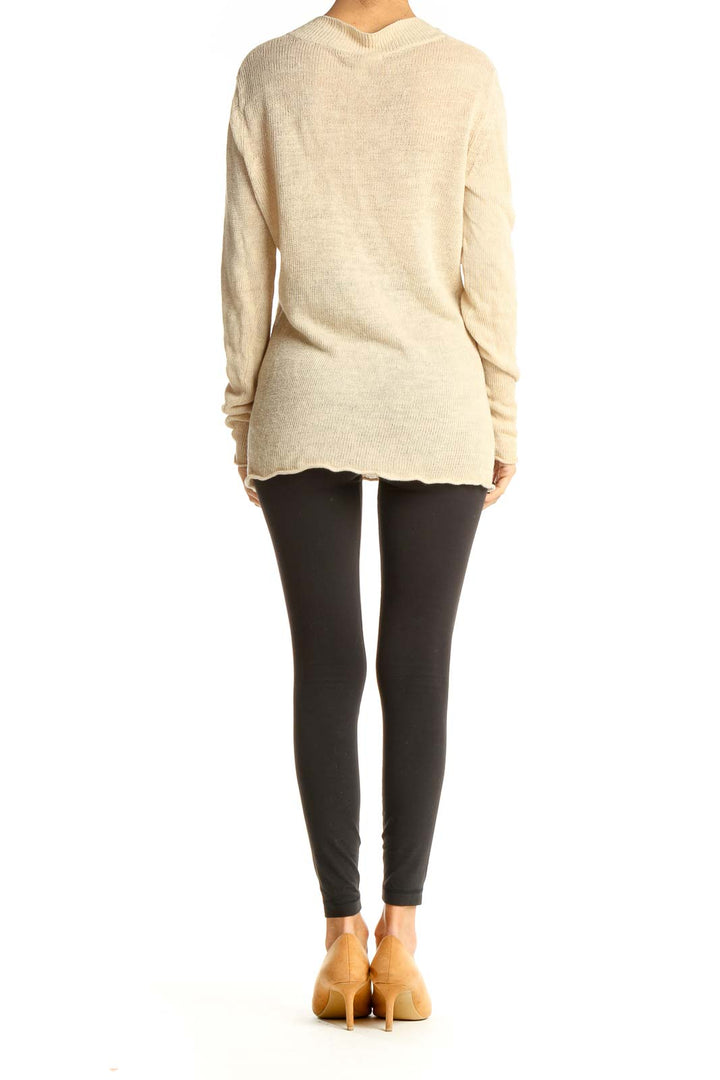 Beige Linen Light Sweater