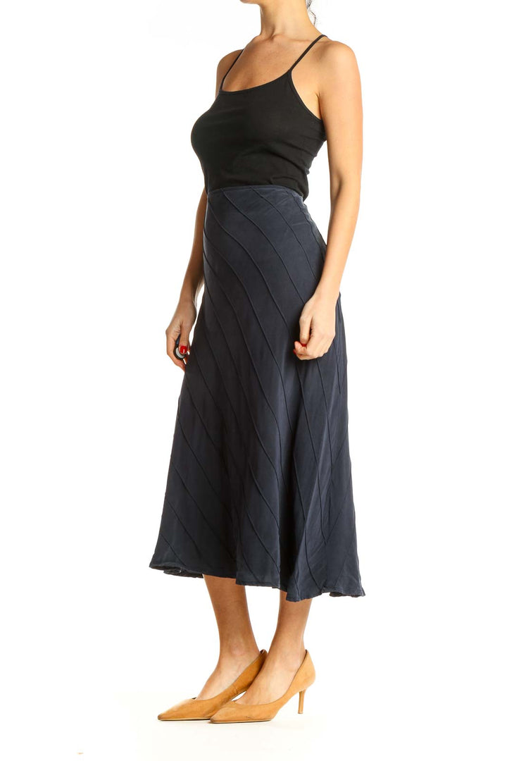 Blue Brunch Midi Skirt