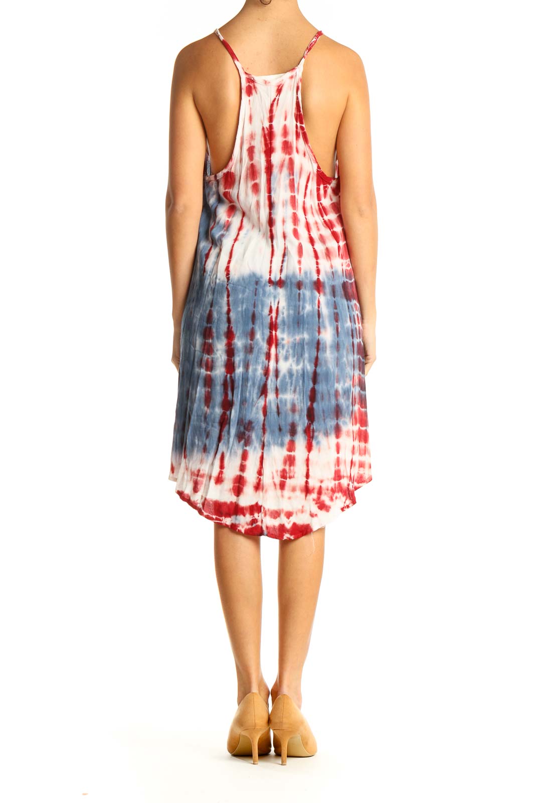 Blue Tie And Dye Holiday Dress