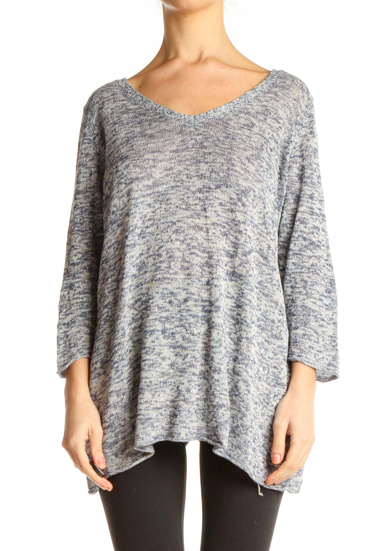 Gray Textured T-Shirt