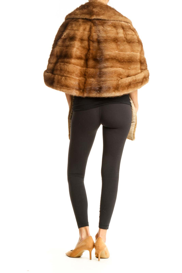 Brown Fur Shrug