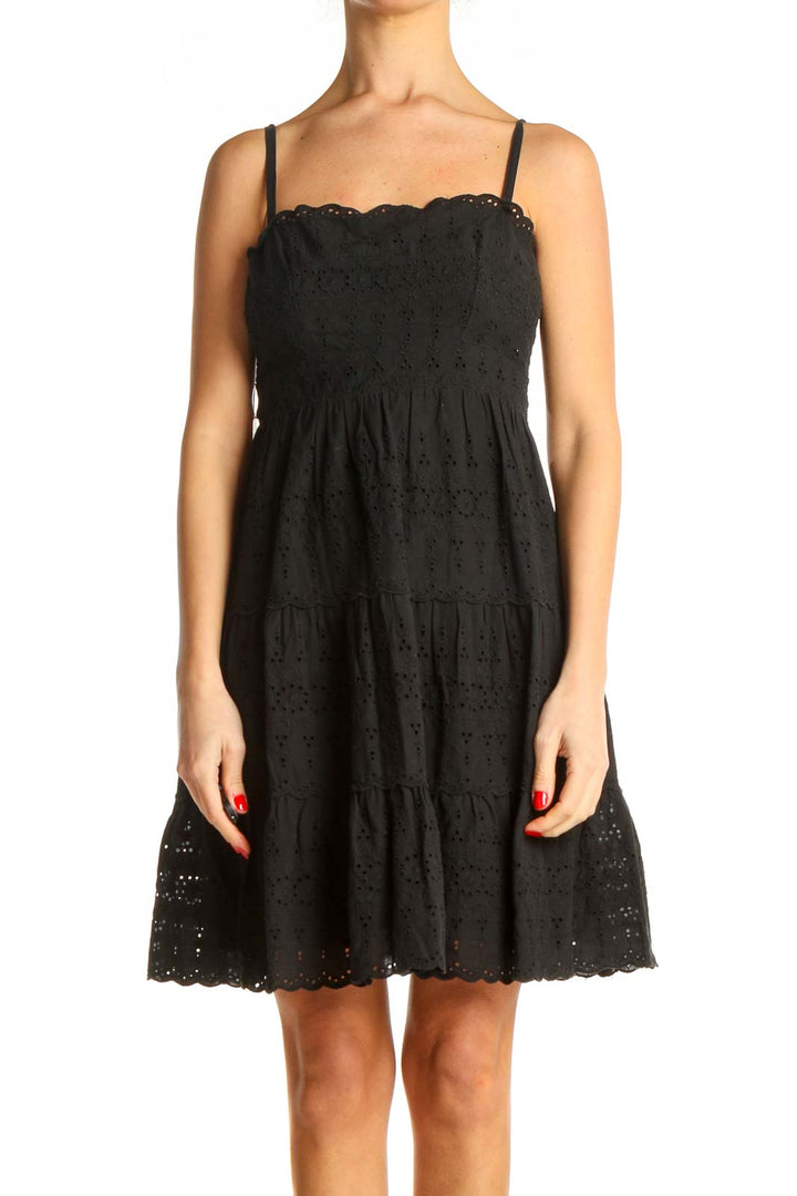 Black Lace Chic Fit & Flare Dress