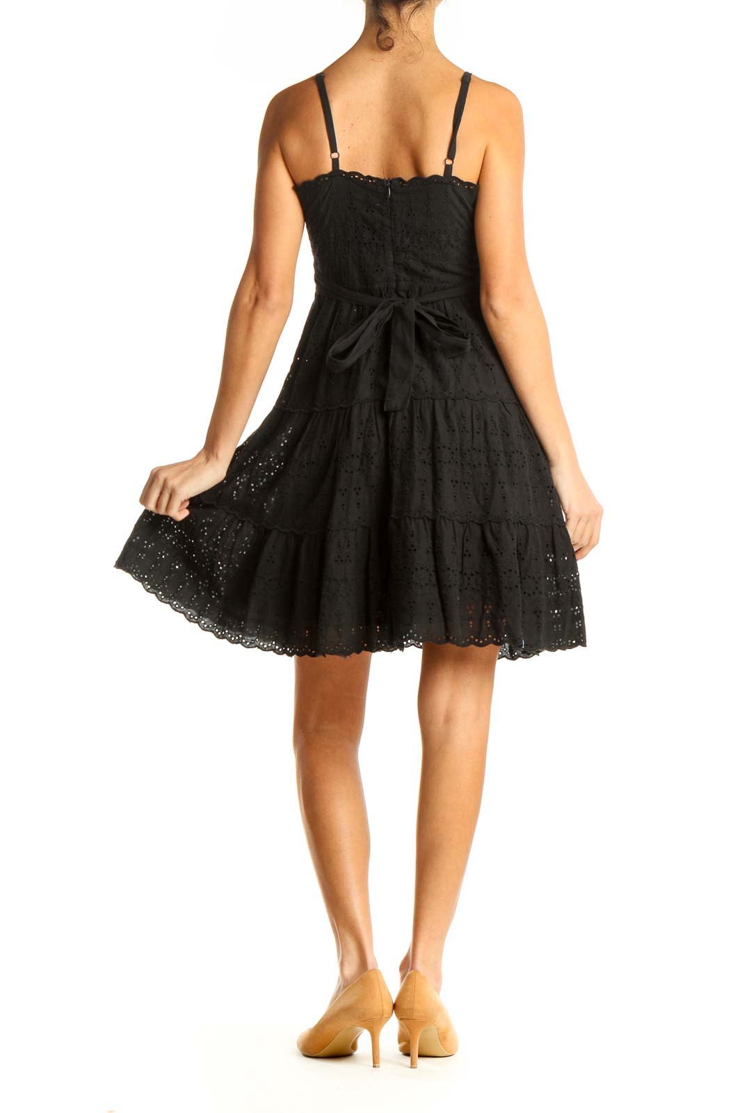 Black Lace Chic Fit & Flare Dress