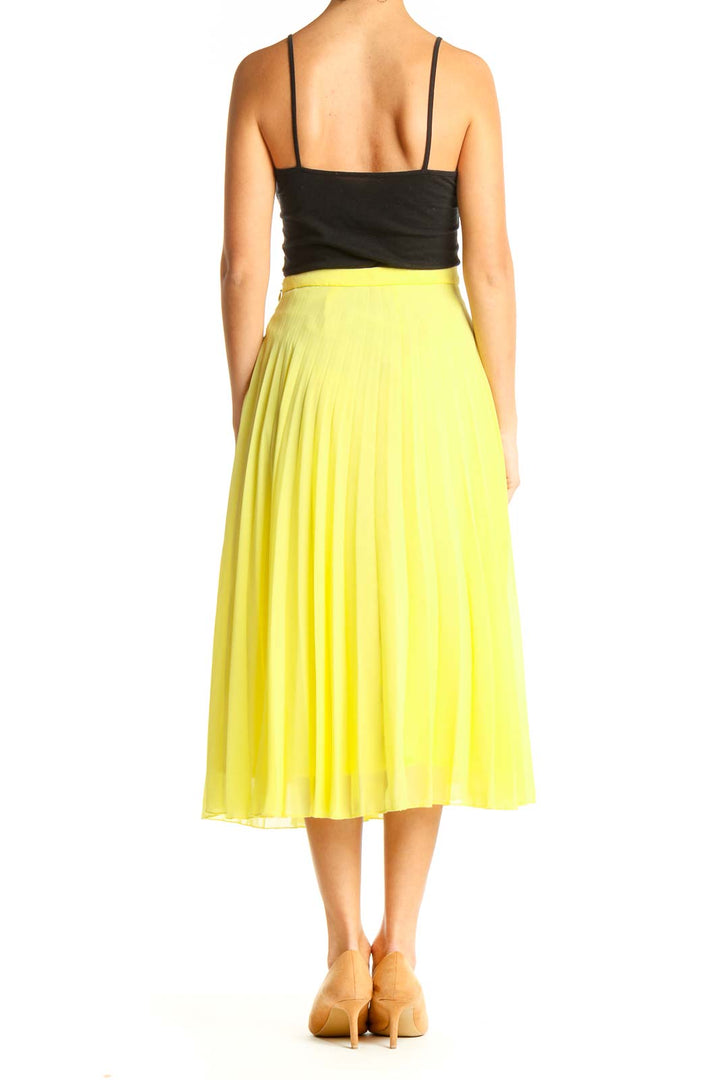 Yellow Brunch Flared Skirt