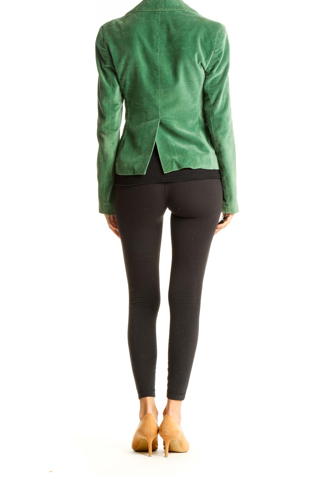 Green Velour Blazer