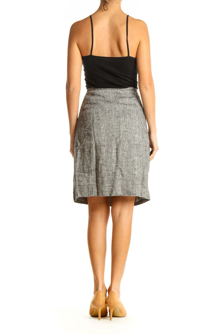 Gray All Day Wear Skirt