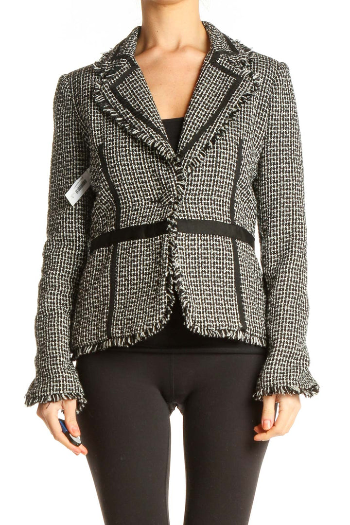 Black Textured Blazer