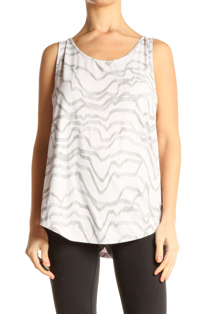 White Activewear Tank Top