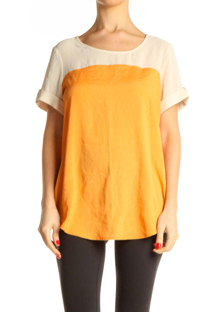 Yellow Solid All Day Wear Blouse