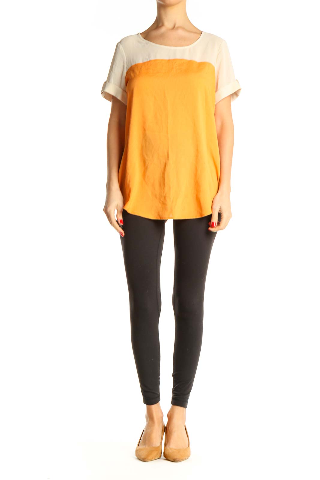 Yellow Solid All Day Wear Blouse