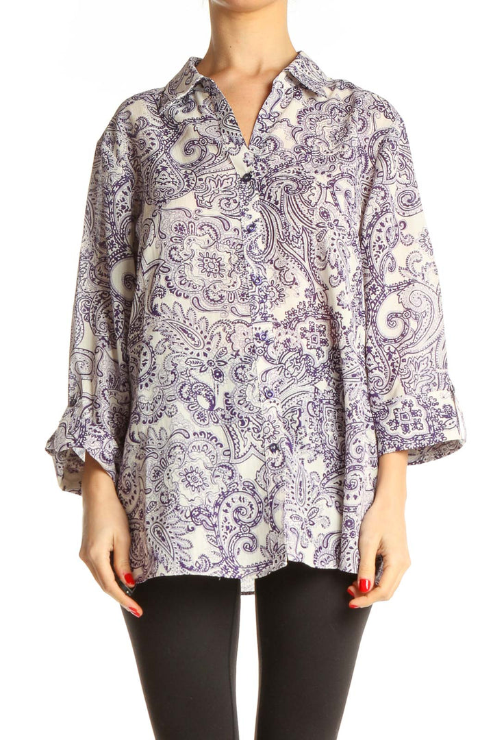 Purple Paisley All Day Wear Shirt