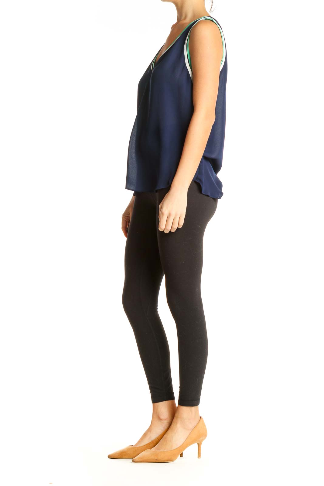 Blue Solid All Day Wear Blouse