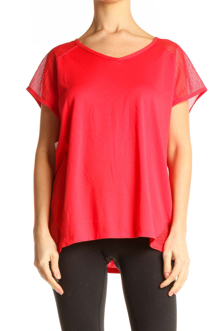 Pink Solid All Day Wear T-Shirt