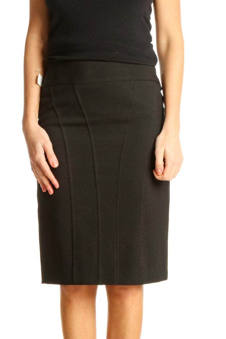 Black Classic Pencil Skirt