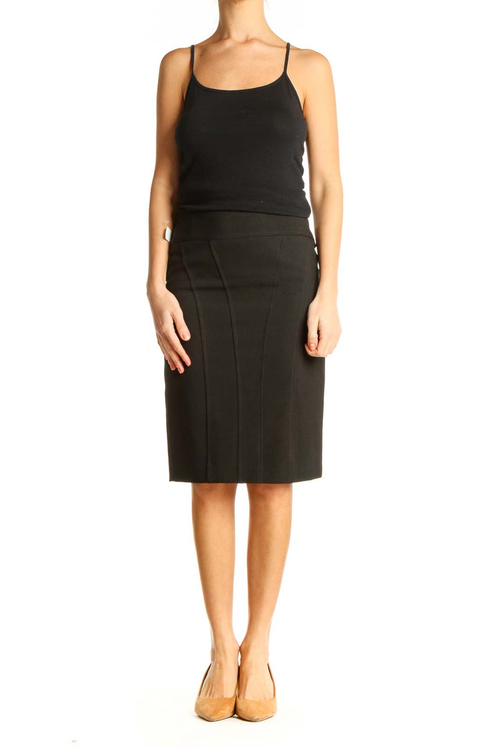 Black Classic Pencil Skirt