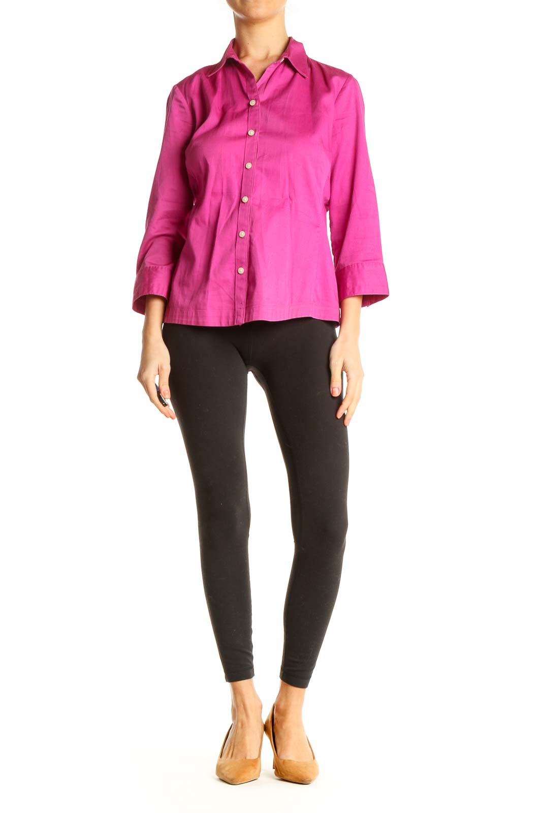 Pink Solid Formal Shirt