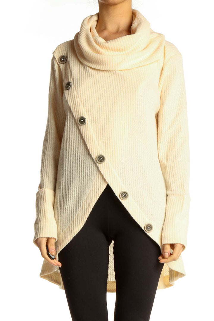 Beige All Day Wear Sweater