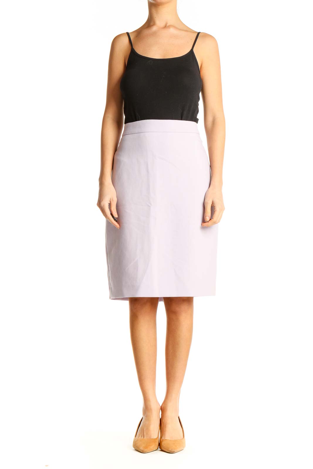 Purple Chic Pencil Skirt