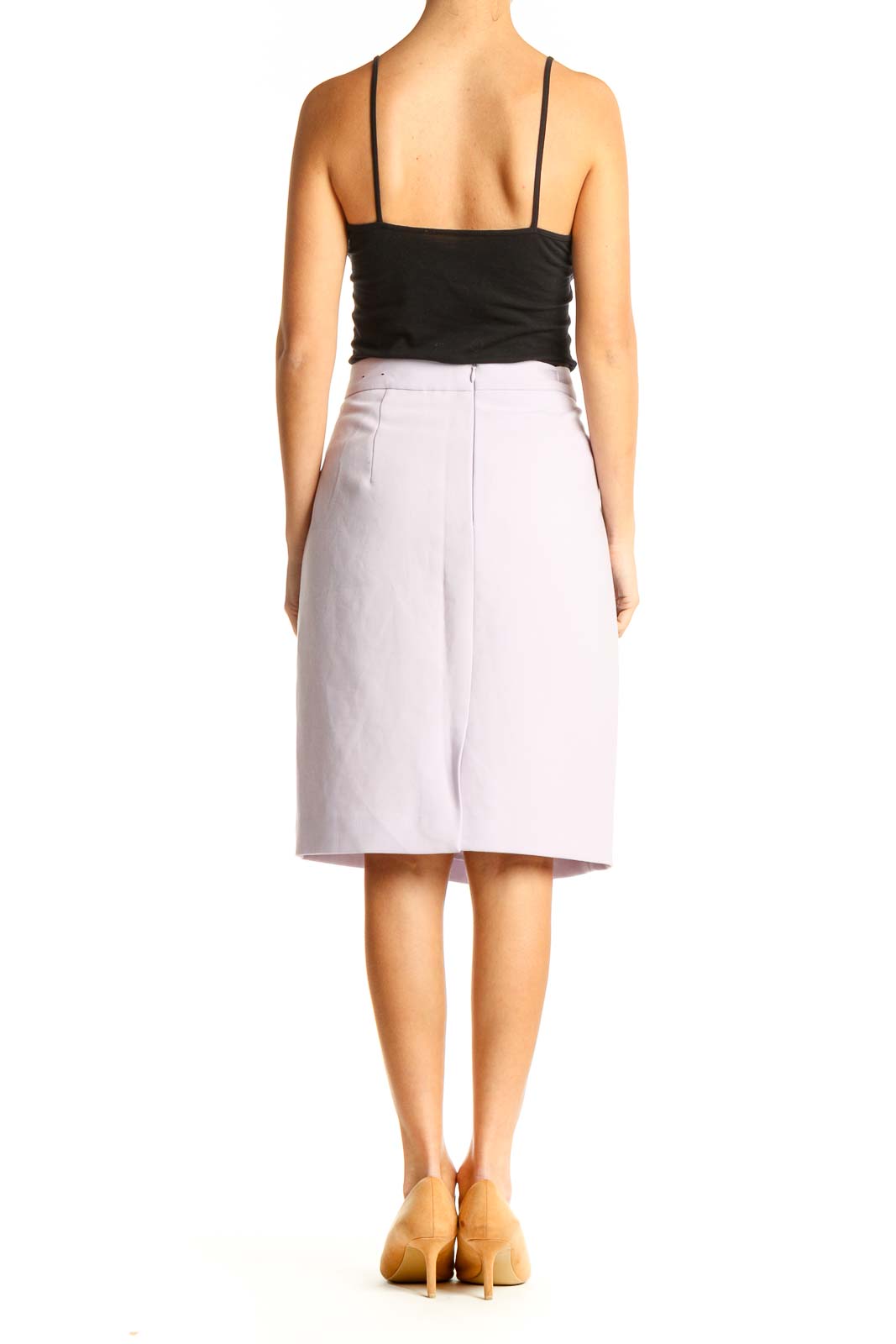 Purple Chic Pencil Skirt