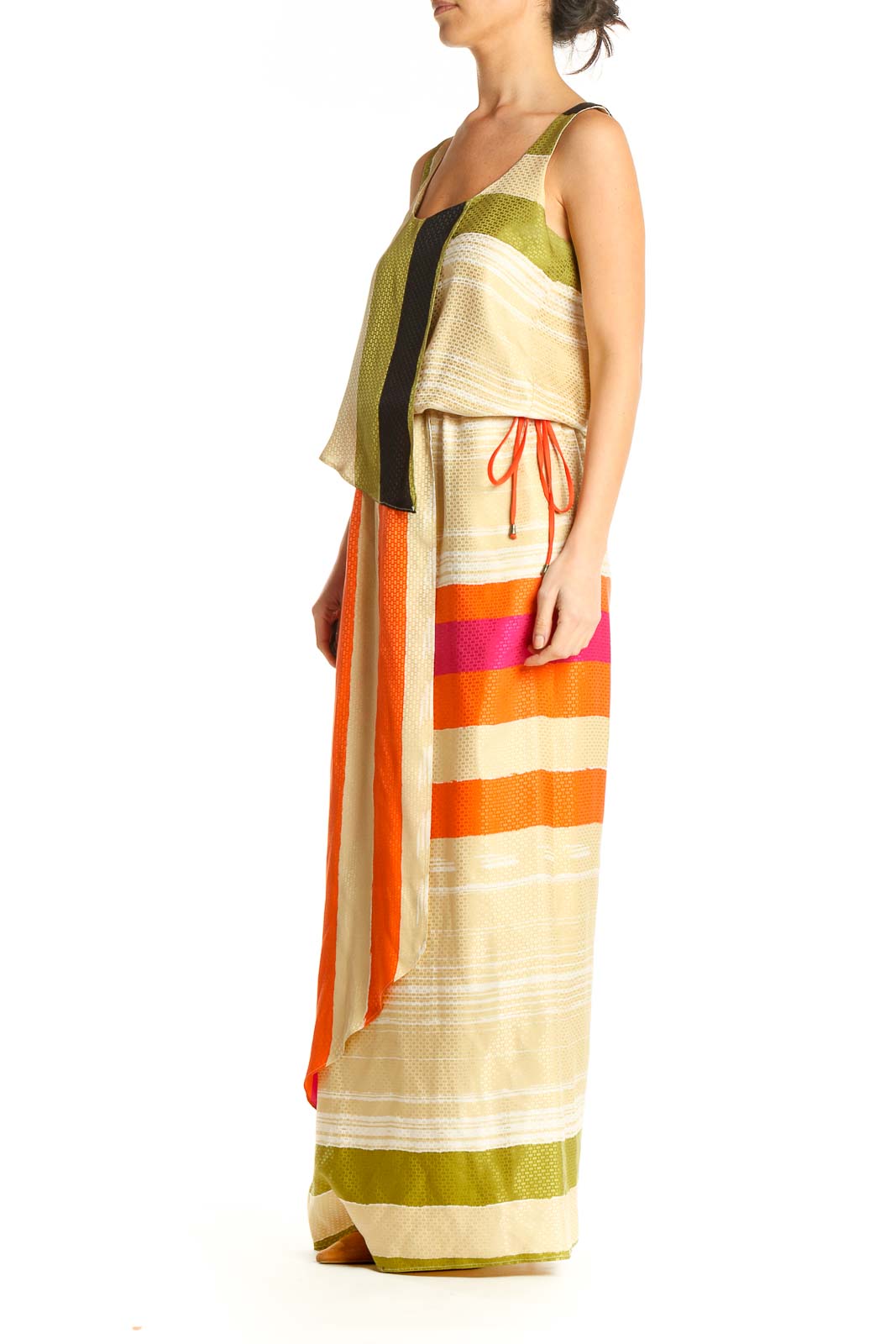 Orange Bohemian Column Dress