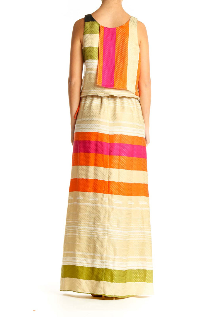 Orange Bohemian Column Dress