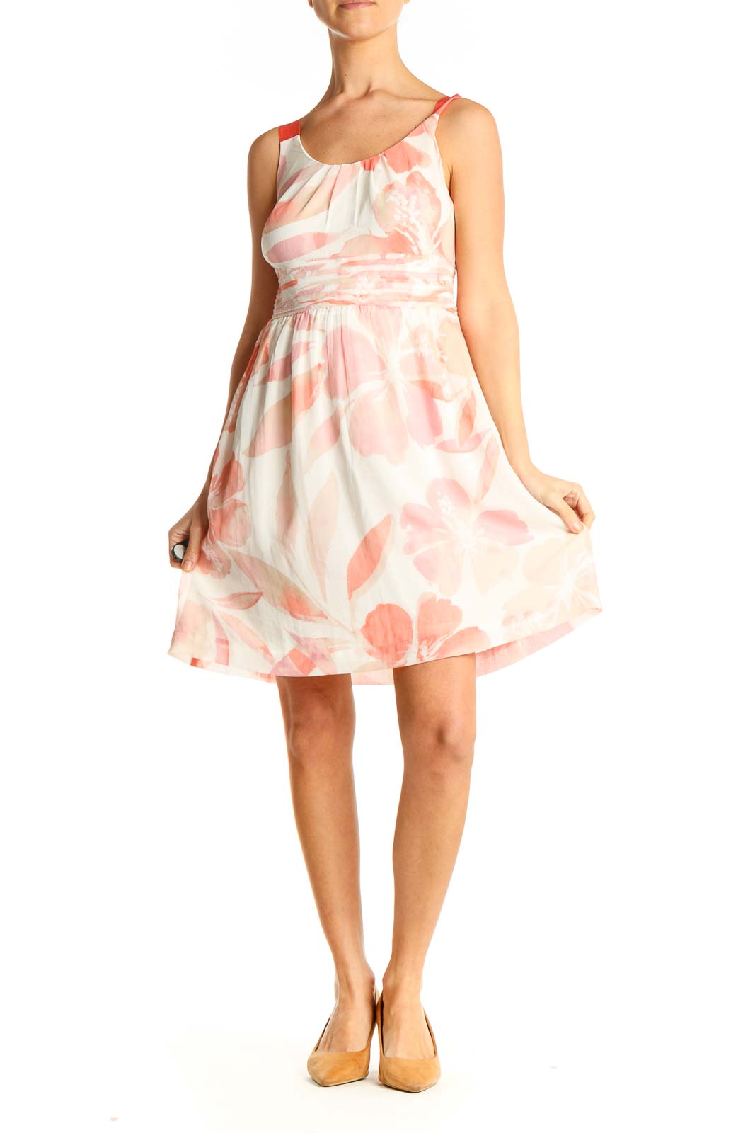 Pink Floral Day Fit & Flare Dress