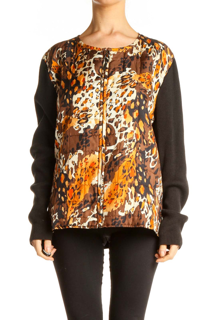 Brown Animal Print Jacket