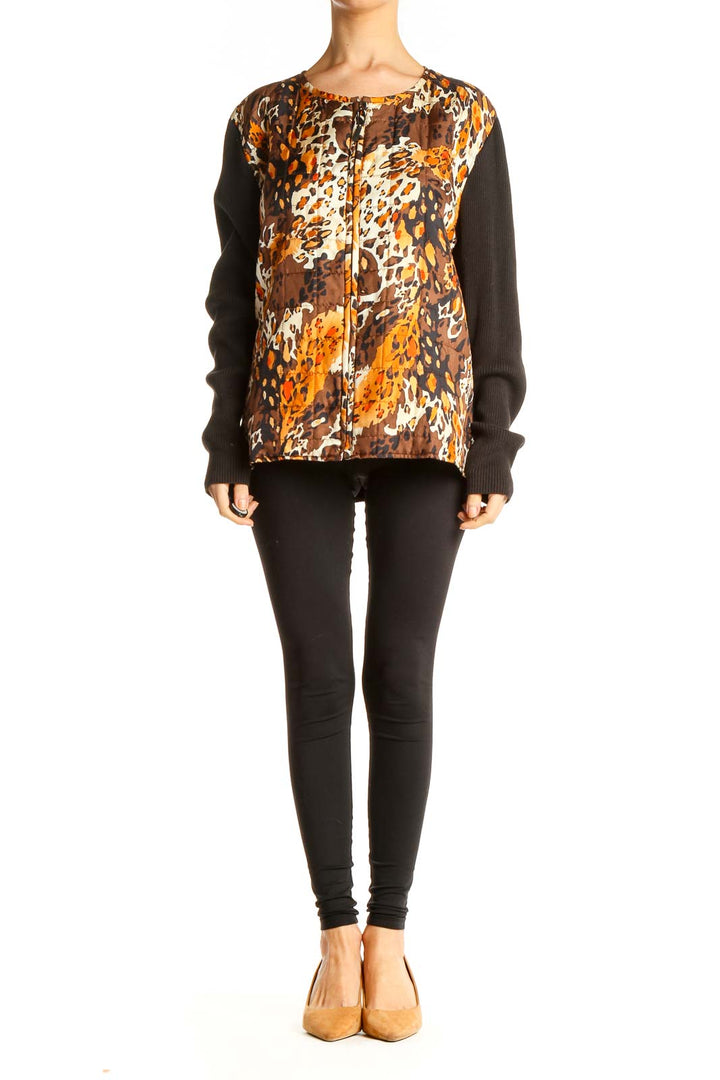 Brown Animal Print Jacket