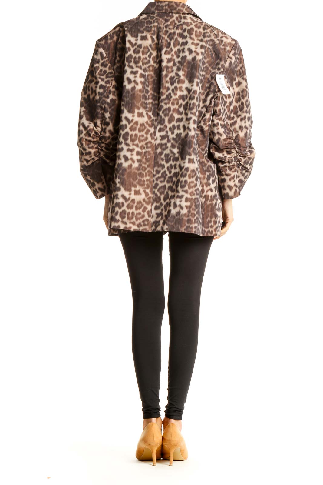 Brown Animal Print Jacket