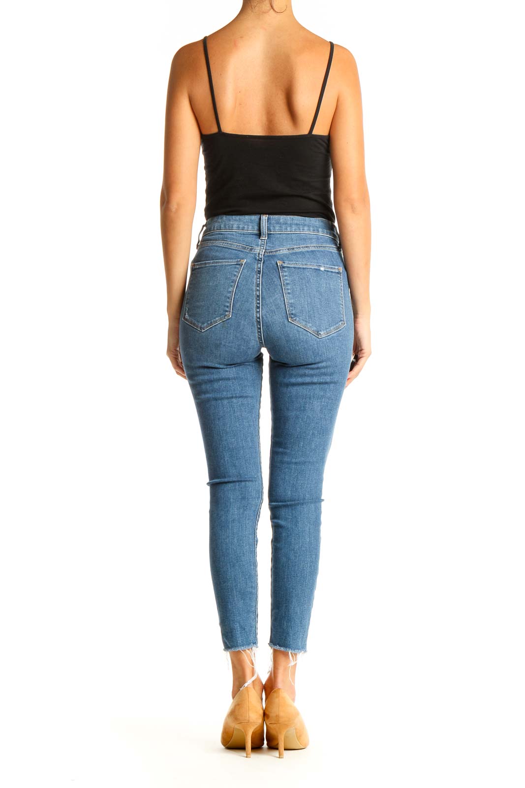 Blue High Waisted Skinny Jeans