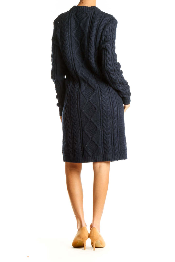 Blue Classic Knit Dress