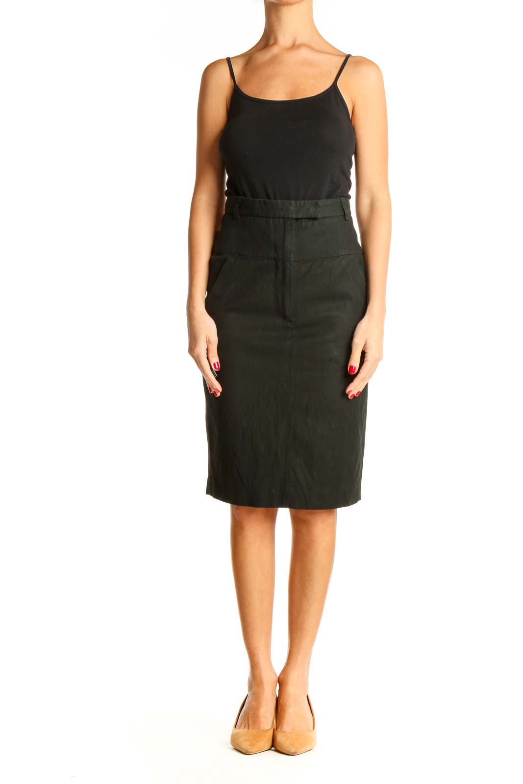 Black Classic Pencil Skirt