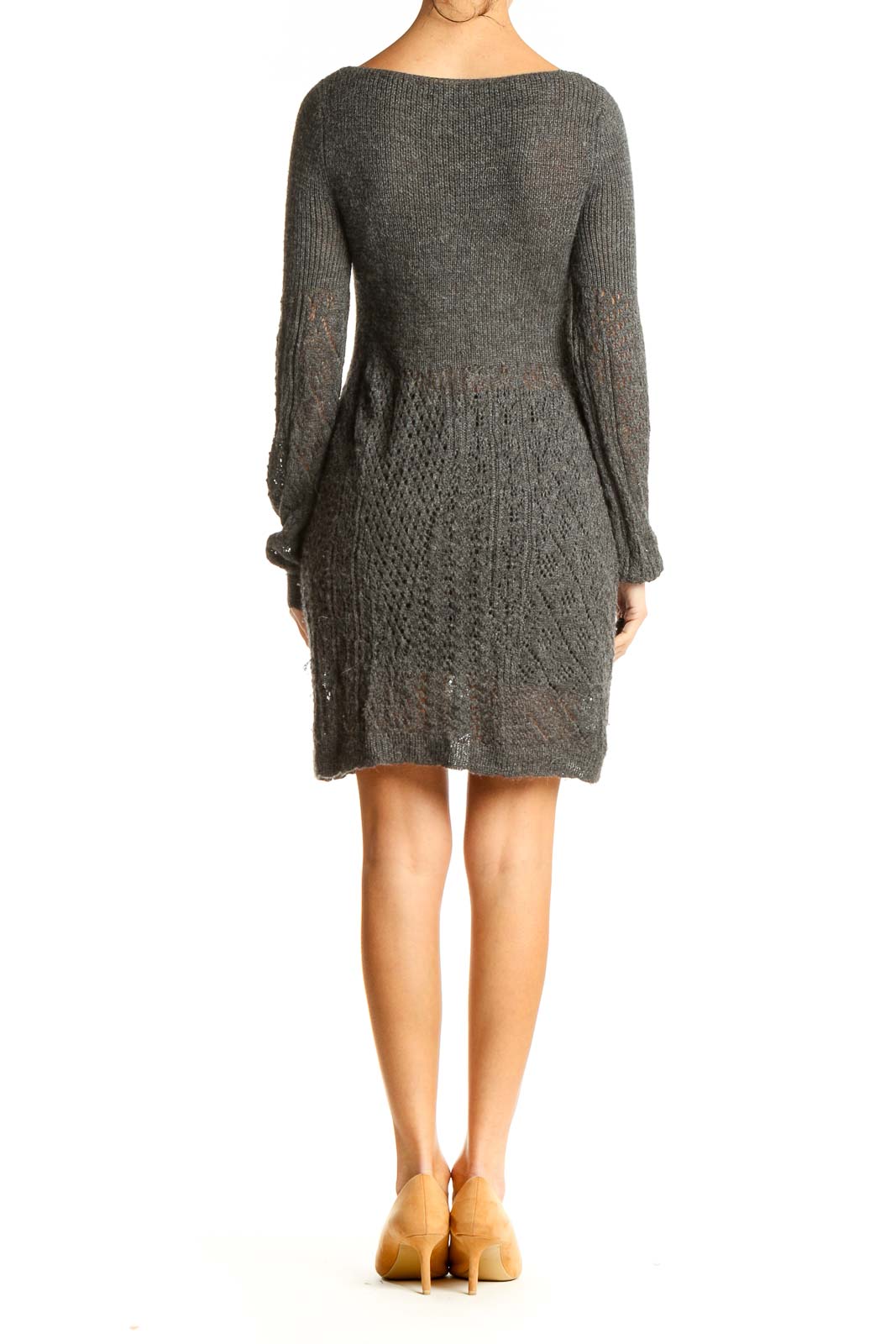 Gray Knit Dress