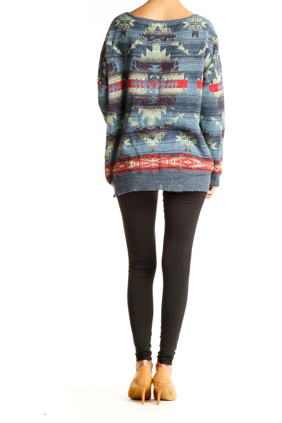 Blue Aztec Sweater