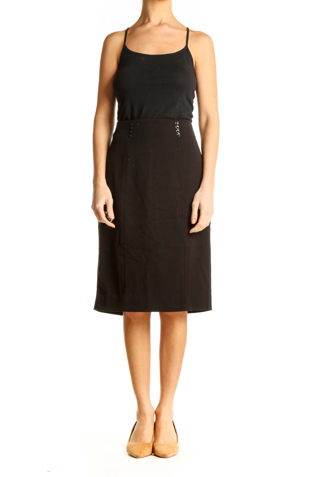 Black Classic A-Line Skirt