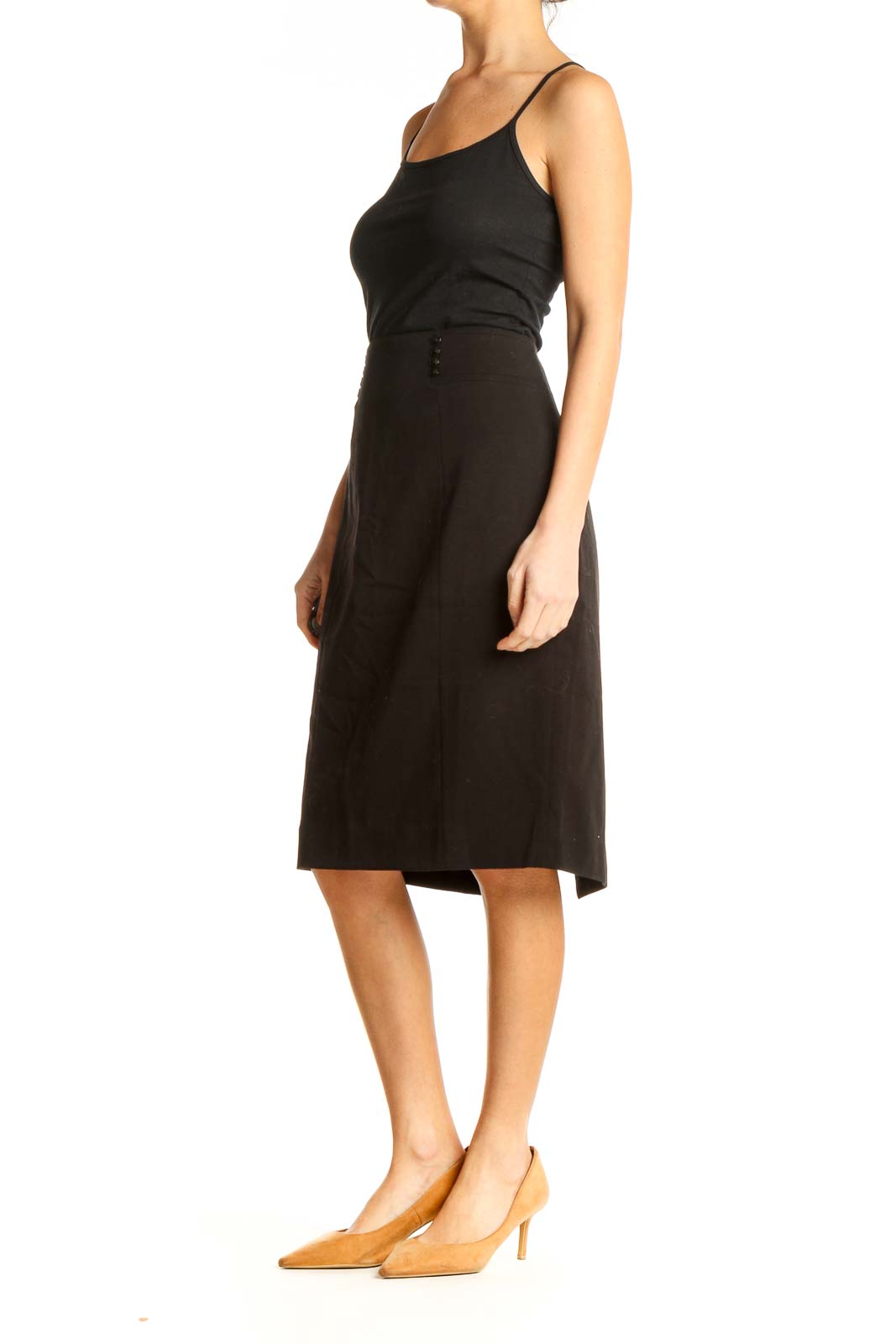 Black Classic A-Line Skirt