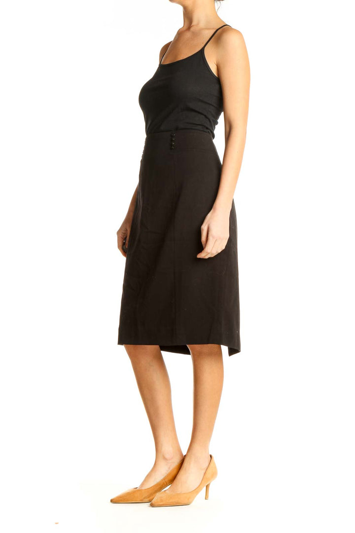 Black Classic A-Line Skirt