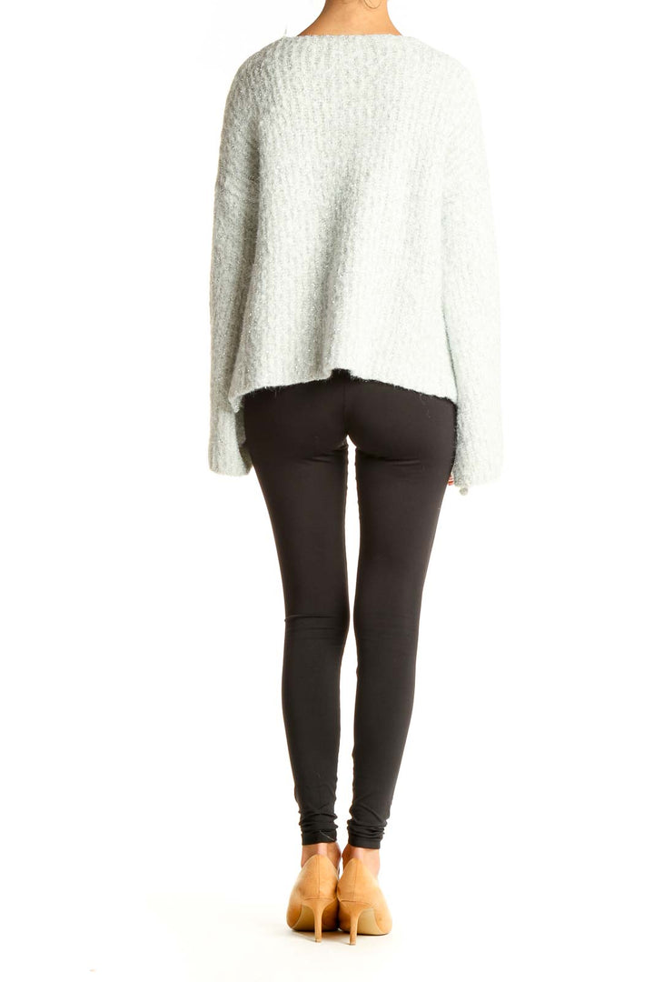 White Brunch Bell Sleeve Sweater