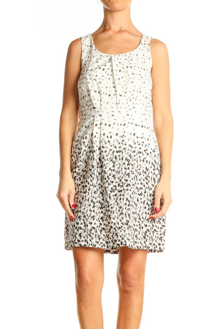 White Printed Day Dress