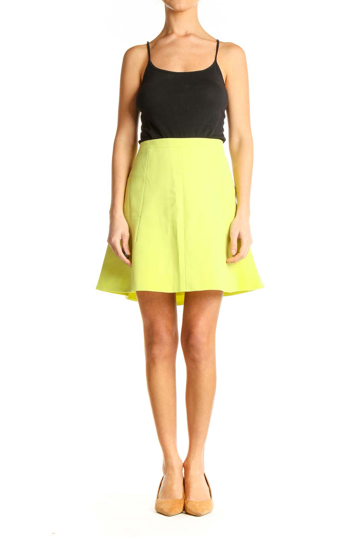 Yellow Chic A-Line Skirt