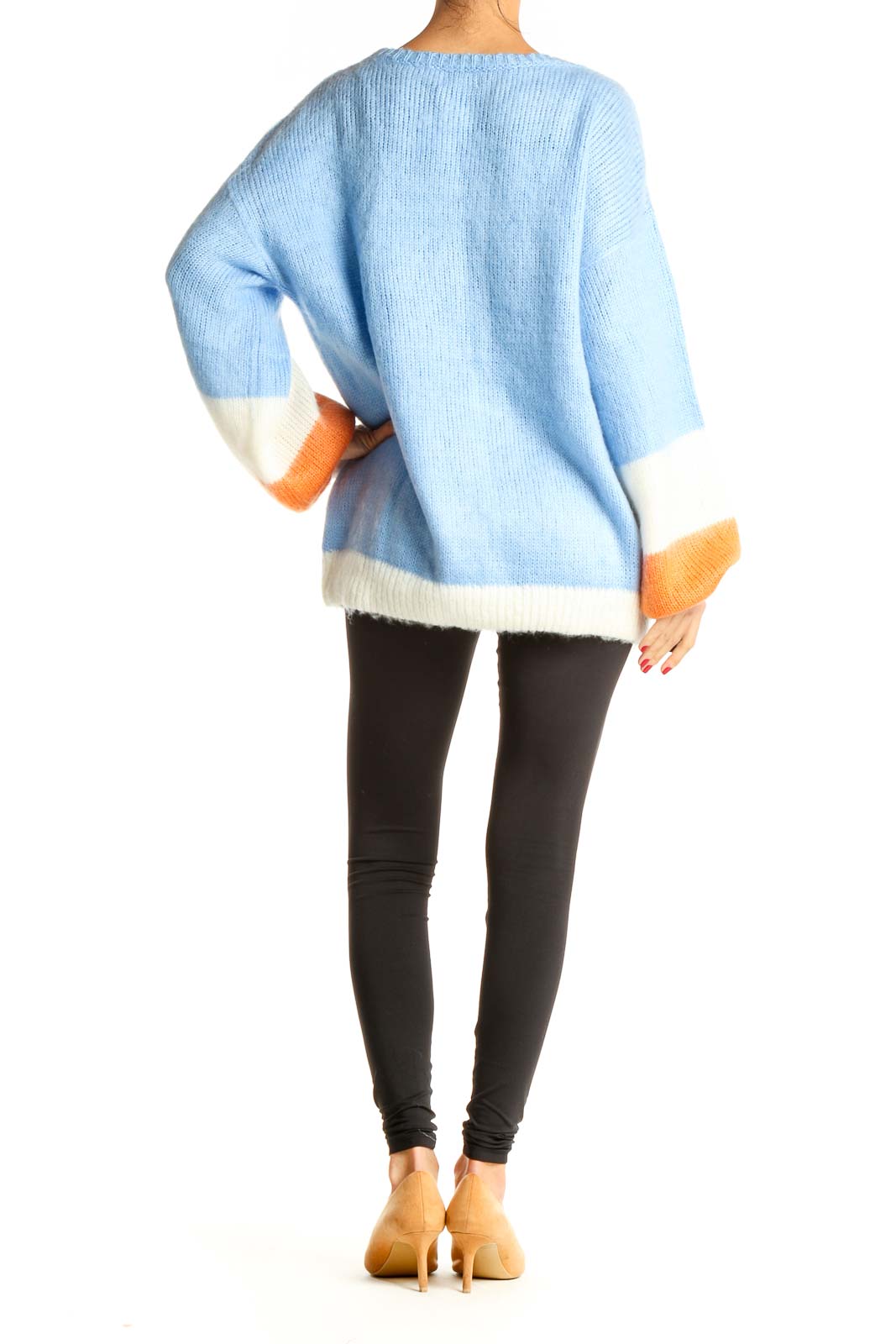 Blue Colorblock Brunch Sweater