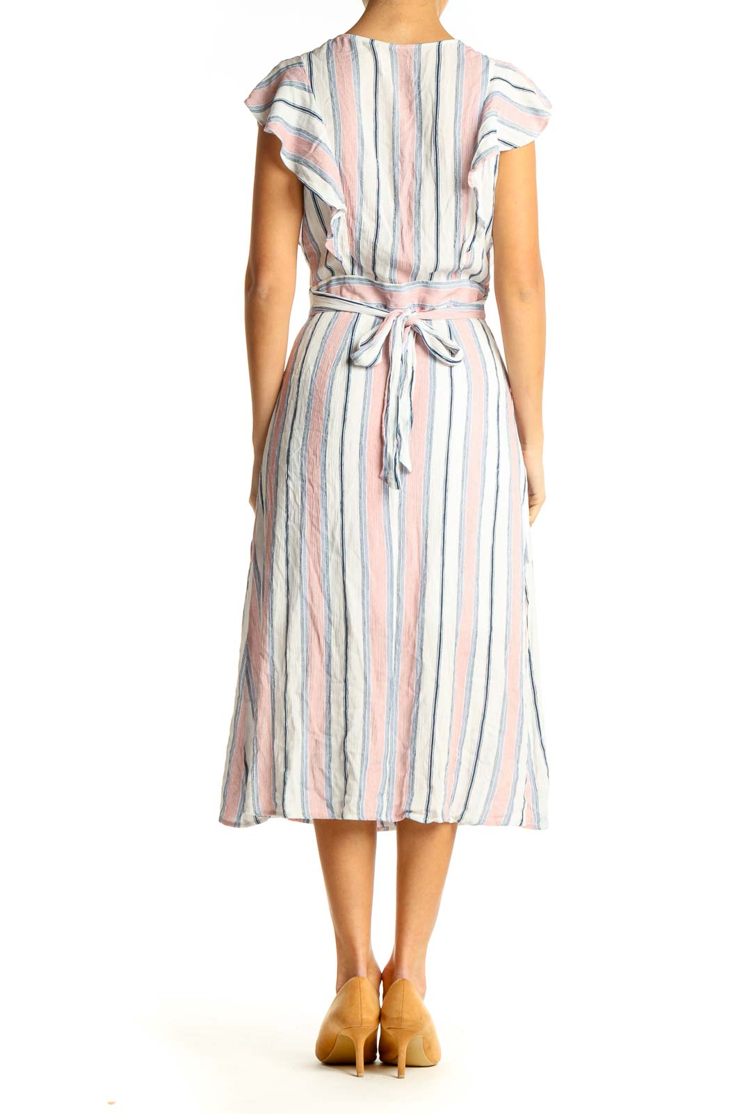 Multicolor Striped Bohemian Day Dress