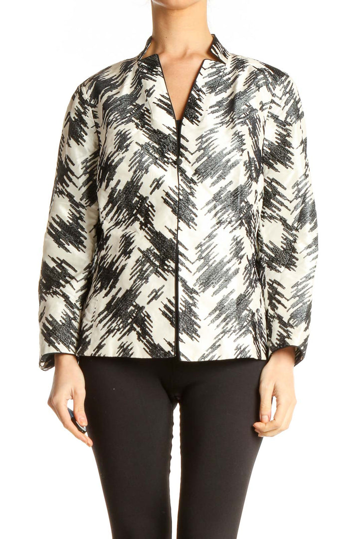 White Printed Jacket