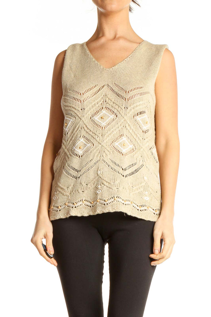 Beige Tank Top