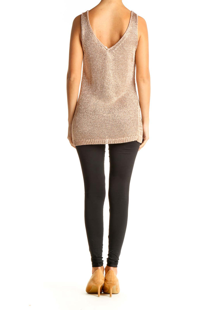 Beige Chic Knitted Top