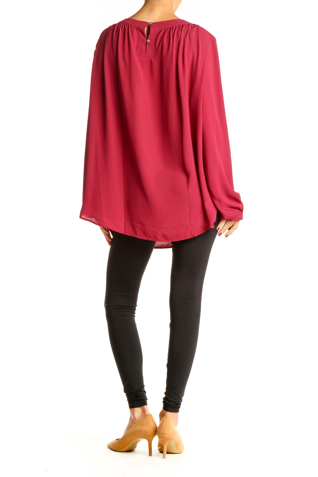 Red All Day Wear Blouse