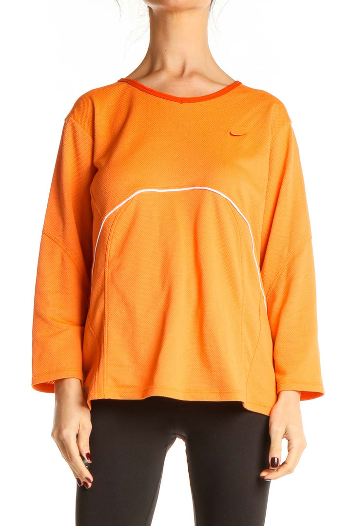 Orange Activewear Top