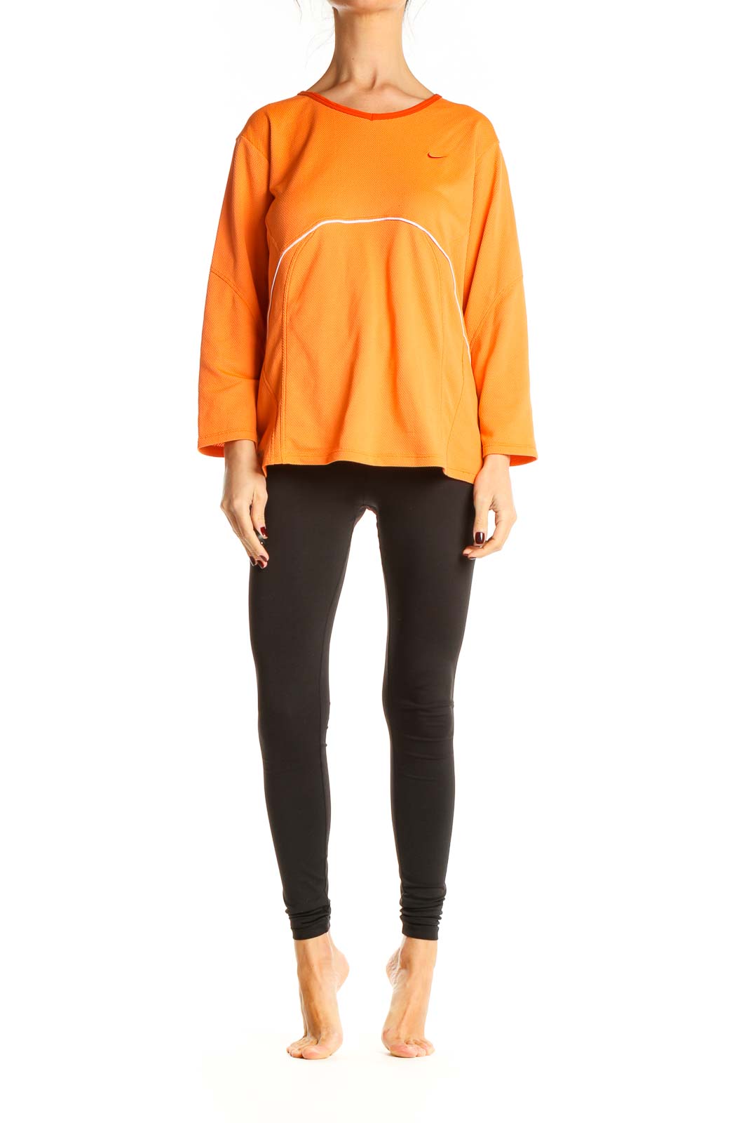 Orange Activewear Top