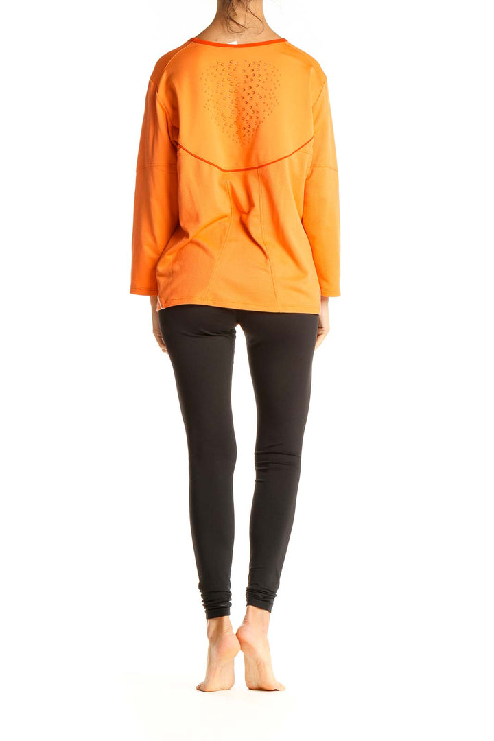 Orange Activewear Top