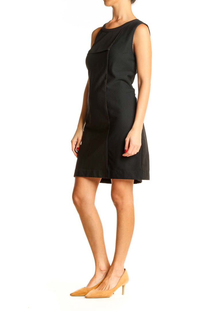 Black Work A-Line Dress